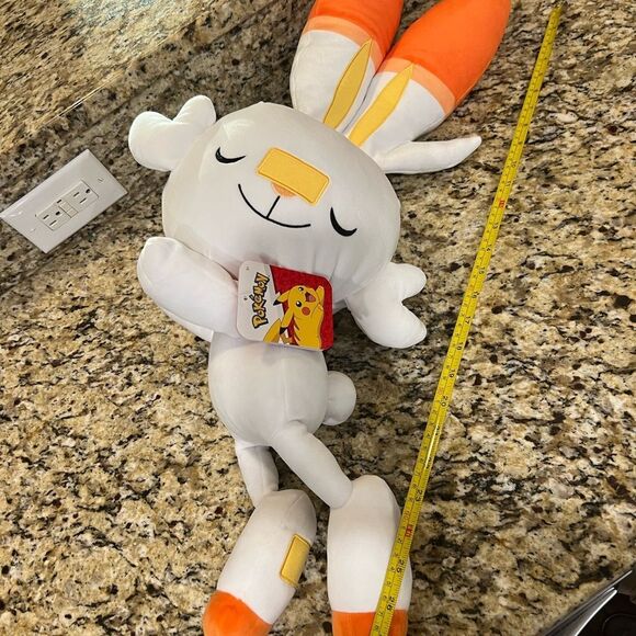 Pokemon sleeping scorbunny plush NWT - Picture 2 of 7